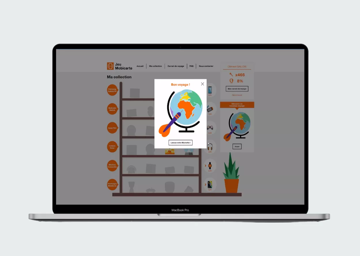 Advergame engageant qui stimule le partage sur les réseaux sociaux