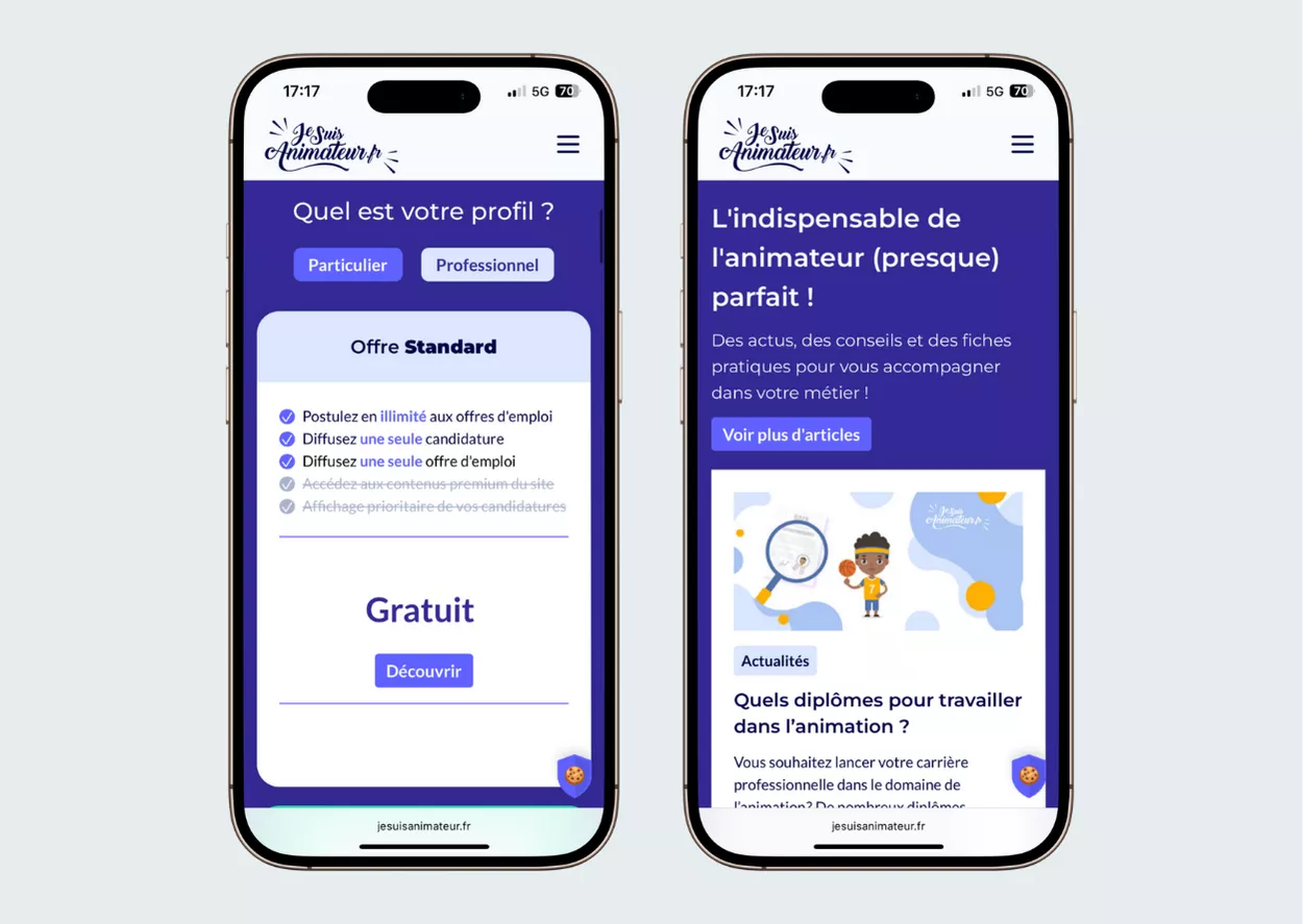 Application native compatible iOS et Android