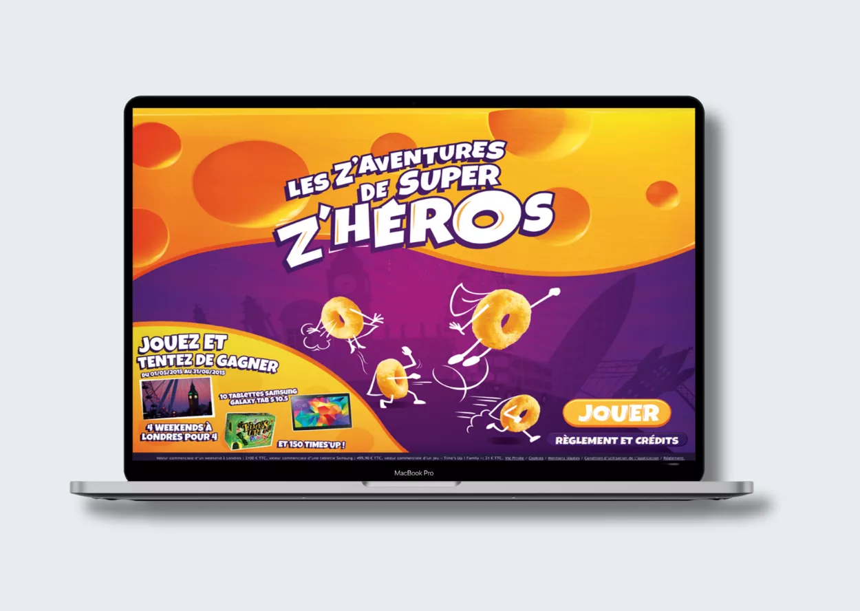 Advergame interactif promouvant une marque dans un univers ludique
